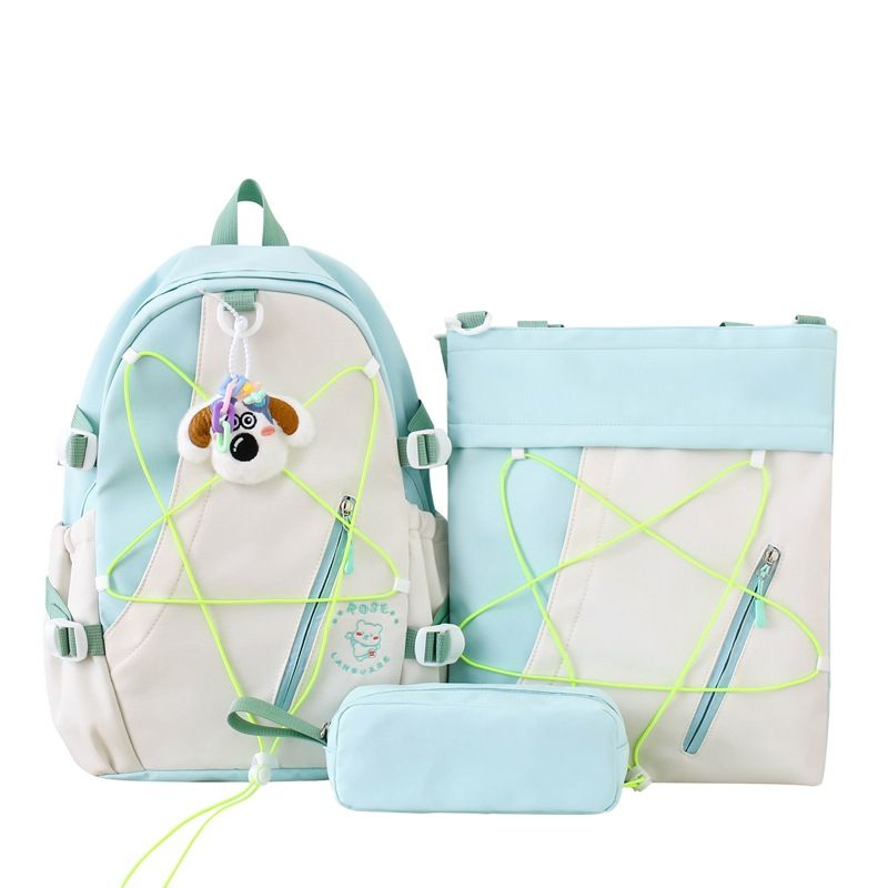 Zaino per bambini per la scuola - Design colorato a forma di cartone animato, leggero e spazioso, spallacci ergonomici, nylon resistente, include un simpatico portachiavi a forma di cane_voghion.com