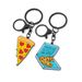 Porte-clés créatif de style gourmet, boîte à pizza et pendentif décoratif en alliage de zinc_voghion.com