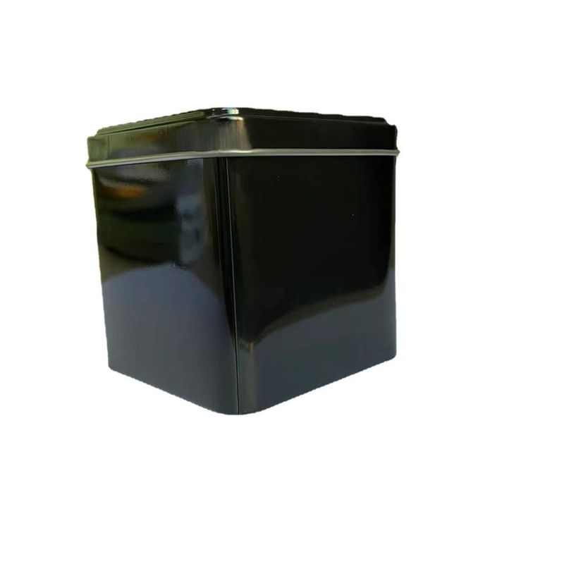 Semplice scatola di ferro con finestra trasparente nera quadrata, scatola per orologi da esposizione domestica_voghion.com