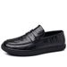 Printemps véritable semelle souple visage Lefu cuir de vachette haricot papa décontracté chaussures pour hommes_voghion.com