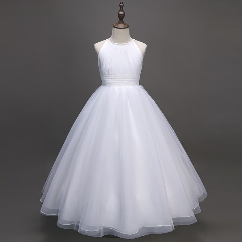 Mutter & Kinder Kinderkleid Sommer lang Blumenmädchen Klavier Laufsteg Performance Kostüm flauschiges Tüll Prinzessin Kleid Mädchenkleid_voghion.com