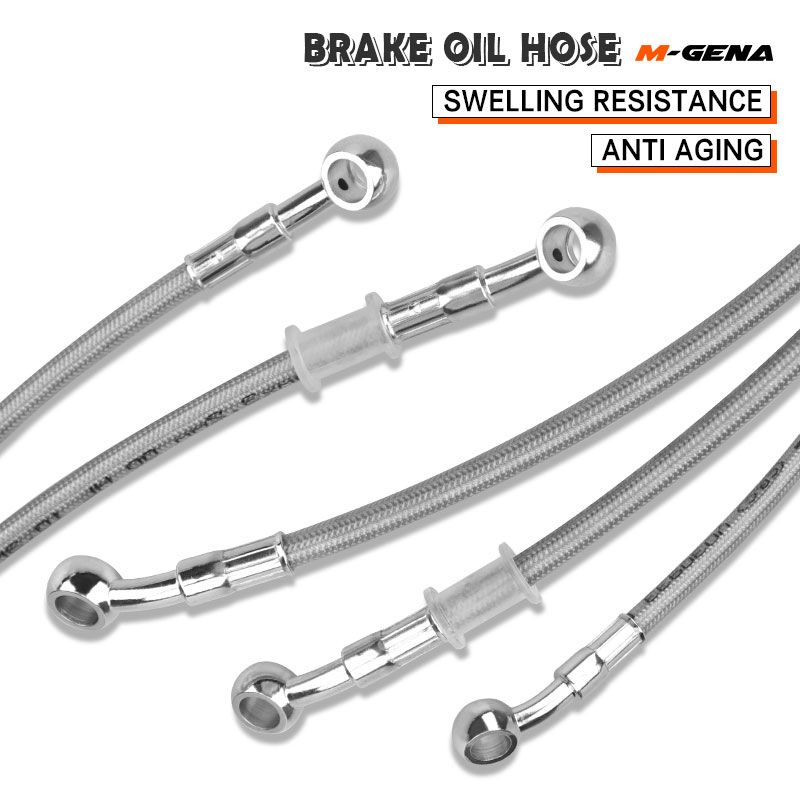 Tubo flessibile freno idraulico da 400 a 2400 mm Tubo olio DOT e cavo intrecciato Banjo da 10 mm per Suzuki Kawasaki Yamaha Honda ATV_voghion.com
