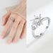 3-Piece Anxiety Rotating Ring Adjustable Rotating Clover Zircon Ring Women's Niche Premium 2025_voghion.com