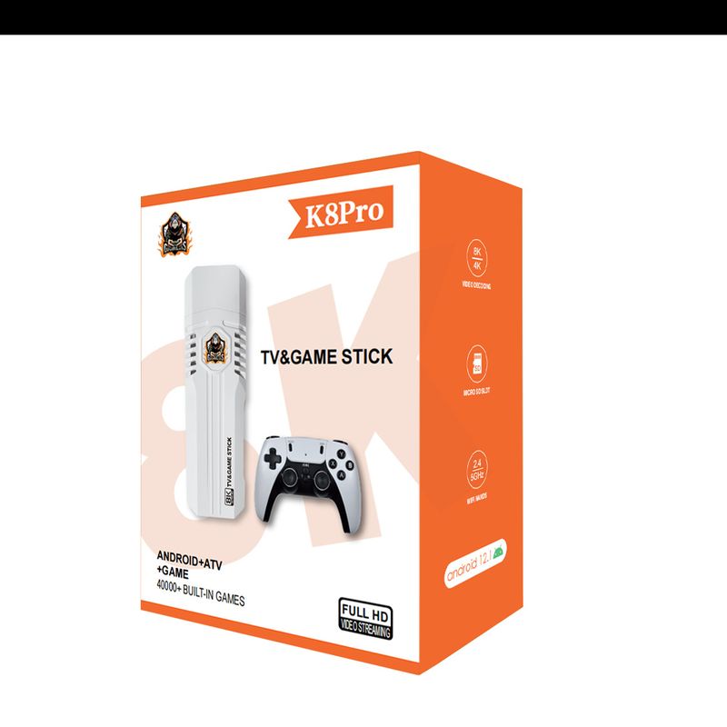 Console di gioco retrò K8Pro con doppio sistema, controller wireless e 64 GB di spazio di archiviazione per l'intrattenimento TV domestico - Compatibile con Android_voghion.com