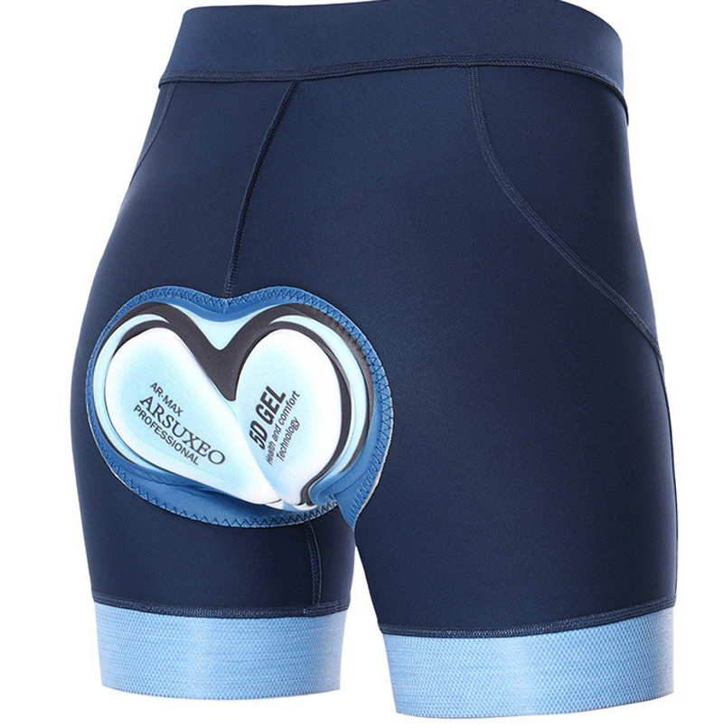 NOKO-ARSUXEO New Cycling Underwear Women's Sports Fitness Three-quarter Shorts Comfortable Summer Tights High Elastic Breathable Sweat-absorbent_voghion.com