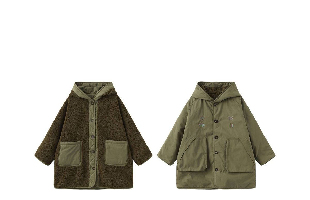 Giacca in peluche per ragazzi e ragazze autunno e inverno 2025, nuova giacca invernale per bambini, con parte superiore spessa e doppia faccia, stile coreano accattivante_voghion.com