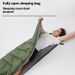 Saco de dormir para exteriores para adultos, para una sola persona, para viajes, siestas, portátil, para acampar, para viajes de negocios, grueso, resistente al frío._voghion.com