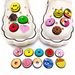 Conjunto de 20 sapatos da série Donut de desenho animado com fivela de sapato de flor, cola macia, acessórios fofos para sapatos de jardim_voghion.com