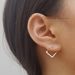 Boucles d'oreilles géométriques minimalistes avant-arrière pour femmes et filles, élégantes boucles d'oreilles carrées en or, bijoux bohèmes_voghion.com