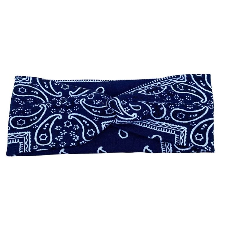 Nouveau bandeau croisé pour femme bandeau imprimé bohème foulard absorbant la transpiration yoga bandeau coiffe fleur de cajou_voghion.com