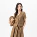 Xinge Linen Old Money Relaxation Set Women's Summer Casual Loose Short Sleeve Jacket Show Thin Skirt_voghion.com