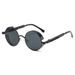 KINGSEVEN High Quality Gothic Steampunk Sunglas Polarized Men Women Brand Designer Vintage Round Metal Frame Sun_voghion.com