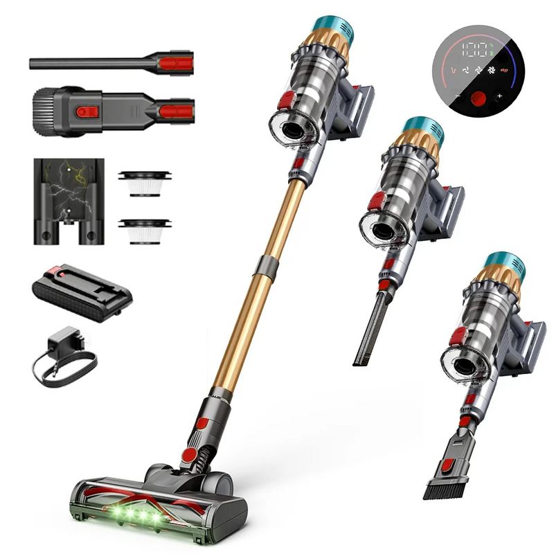 Kabelloser Handstaubsauger, 550 W Hochleistung, 45 KPA, starke Saugkraft, Bodenreinigung._voghion.com