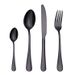 Set di 4 pezzi in acciaio inossidabile per bistecca occidentale, forchetta, cucchiaio e coltello_voghion.com