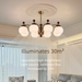 Yifei French Persimmon Vintage Living Room Pendant New Style American High-end Elegant Main Light_voghion.com