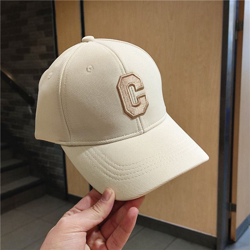 2024 New Hardtop Stereoscopic Korean Embroidered Large C-letter High End Baseball Hat for Men and Women Deep Top Duck Tongue Hat_voghion.com