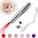 1mW 3 In1 Laser Sight Pointer Pen Projection + Torch + UV Light Funny Cat Stick USB Charging Cat Laser Stick Pen Pet Kitten Interactive Toy_voghion.com