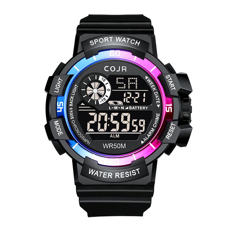 COJR mærke sportslysende vandtæt ur til mænd udenrigshandel grænseoverskridende unge og børn elektronisk ur studenterfest_voghion.com