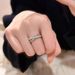 Three Cross Stacking Rings For Women Simple Minimalist Style Ins Personality Twisted Zircon Geometric Open Ring_voghion.com