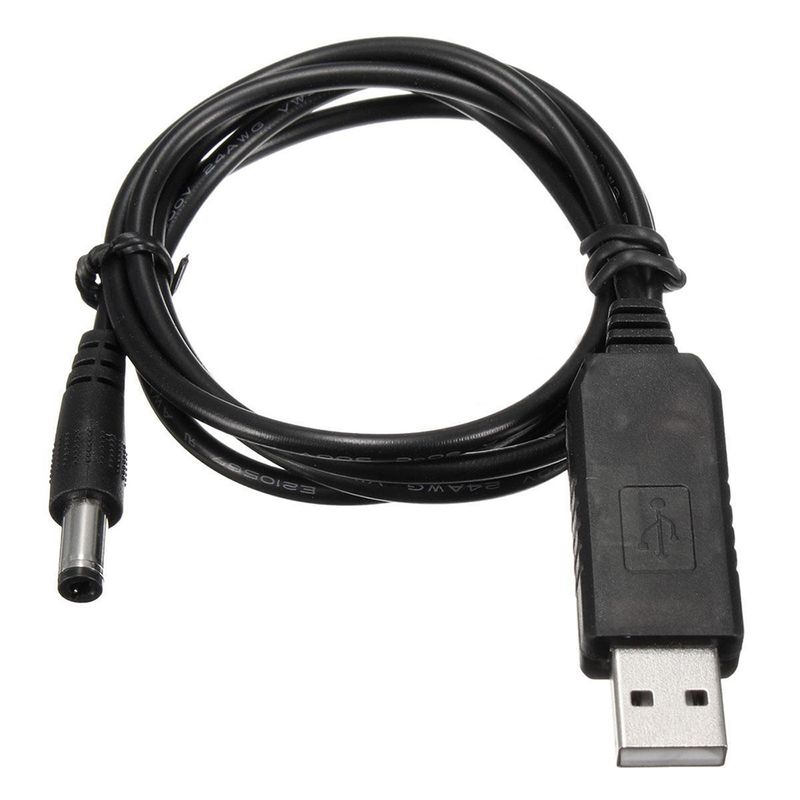 Câble d'alimentation 5 V vers DC 9 V/12 V Module élévateur Adaptateur convertisseur USB Câble routeur 2,1 x 5,5 mm_voghion.com