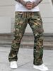 Men's Clothing Camouflage Overalls Retro High Street Loose Straight Pants_voghion.com
