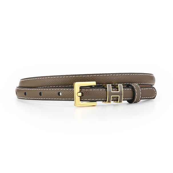 Ceinture fine décontractée et polyvalente pour femmes, tunique en cuir de vache, petite ceinture, nouvelle collection printemps/été 2024_voghion.com