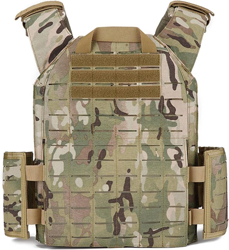 Airsoft Plattenträger Taktische Plate Carrier, Gute Qualität Airsoft Weste Aus 1000D Nylon Molle Leichter Schutzweste Schnelllösesystem Für Paintball_voghion.com
