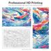 RUOPOTY Dipingere a olio con i numeri Dipinto a mano Immagine Disegno Pesci Animali Dipingere Numeri Decorazione per la casa_voghion.com