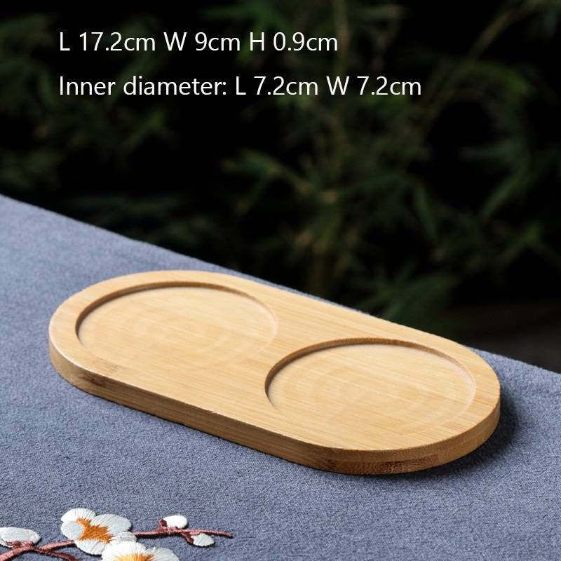 Podstavki za podstavke 1PC Kung Fu Tea Ceremony Bambusova toplotna izolacija Okrogli leseni podstavki Podstavki iz mozaika_voghion.com