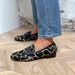 Women's Comfortable Loafers Slip-On Casual Shoes - Soft Suede Round Toe Flat Shoes For Women (Giraffe Print, Sizes 34-43)_voghion.com