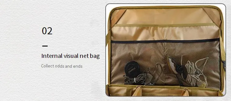 Funkcionālās somas Āra kempinga uzglabāšanas soma Cietas formas aprīkojums Lielas ietilpības plīts plīts instrumentu uzglabāšanas kaste Saliekama uzglabāšanas soma_voghion.com