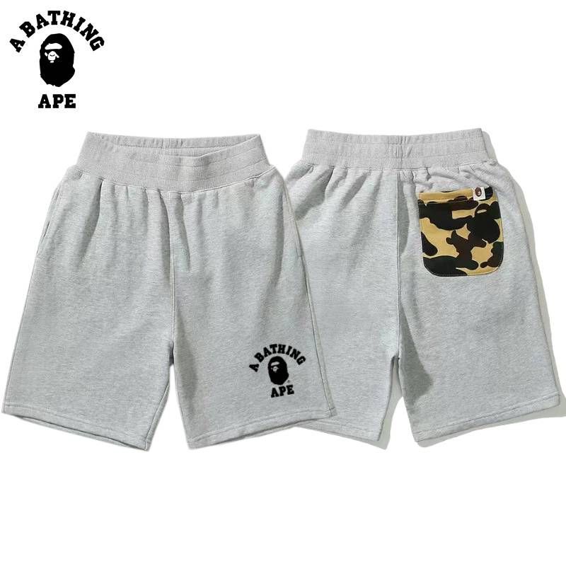 BATHING APE BAPE-Arkasında Kamuflaj Cepli Minimal İşlemeli Logo_voghion.com