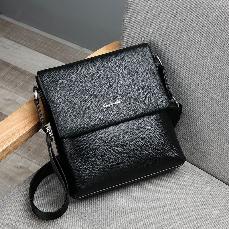 2019 New Style Business Casual Single Shoulder Echtleder Herrentasche Rindsleder Crossbody Aktentasche_voghion.com