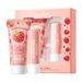 SADOER Strawberry Nourishing Hand Cream + Lipstick Fruit Set Peach Hand Cream, Avocado Hand Cream, Lip Balm Set Delicate Packaging, Beautiful_voghion.com