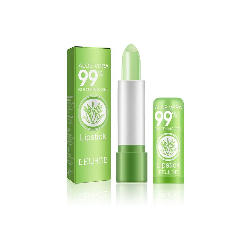 EELHOE Aloe Vera Color Changing Lip Balm Lip Moisturizing Exfoliation Exfoliating Moisturizing Care Plumping Color Changing Lip Balm_voghion.com