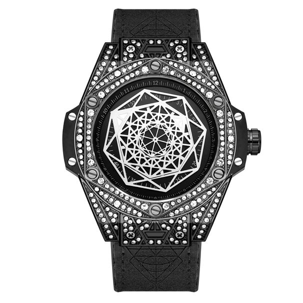 PINTIME/Pinshi cross-border fashion full diamond watch men's live broadcast popular quartz watch waterproof manufacturer direct sales_voghion.com