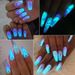 12 - Color Boxed Set Of Nail Art Fluorescent & Luminous Powder - Colored Shiny Glow - In - The - Dark Accessories_voghion.com