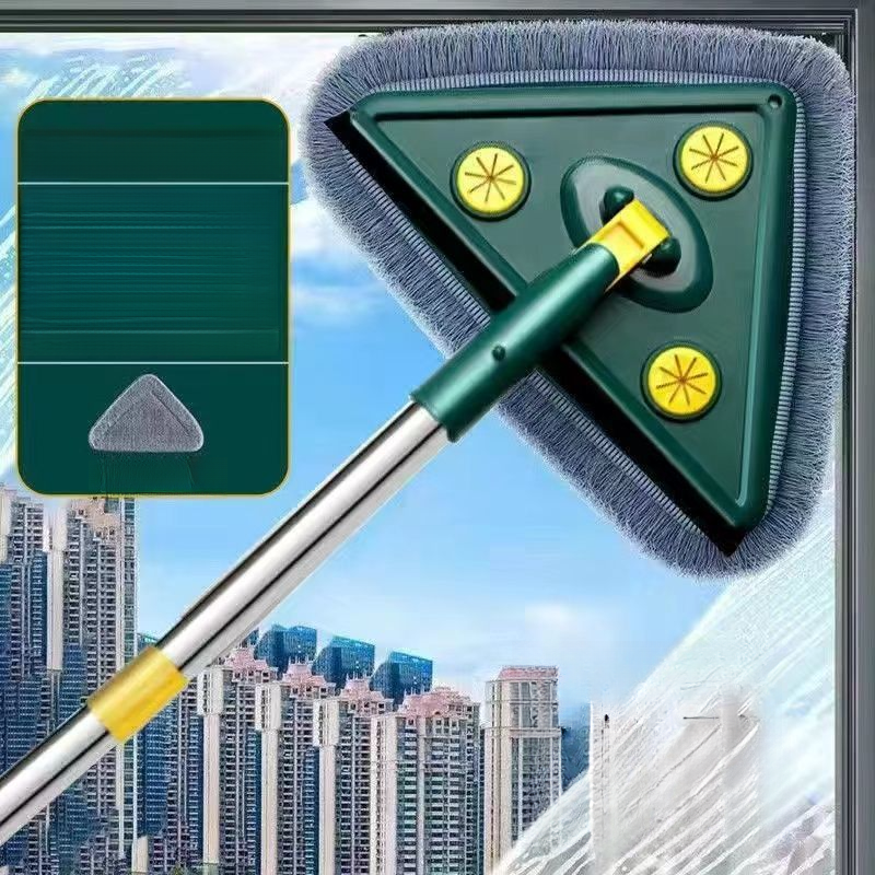 Triangle Mop One-Sweep Clean Household Lightweight Sweeping Kitchen Ceiling Tile Floor Cleaning Magic Tool_voghion.com
