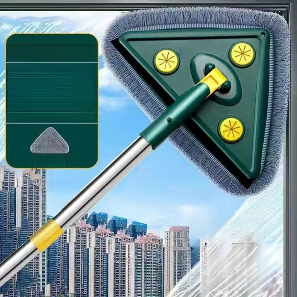 Triangle Mop One-Sweep Clean Household Lightweight Sweeping Kitchen Ceiling Tile Floor Cleaning Magic Tool_voghion.com
