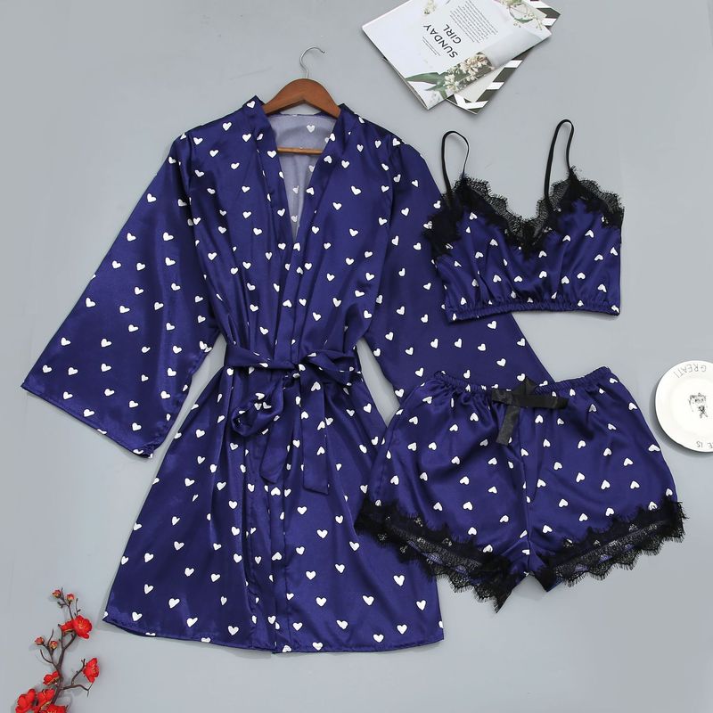 Underwear & Sleepwears Three Piece Suits Loose Home Clothes Pajamas_voghion.com