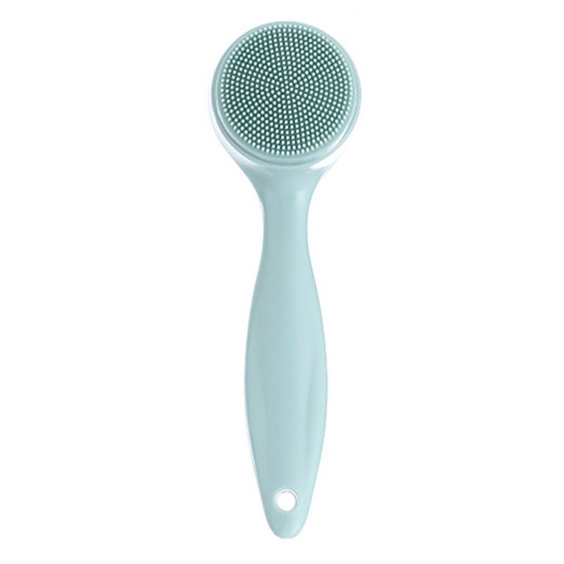Cleansing Brush Face Scrub Skin Scrubber Silicone Facial Handheld_voghion.com