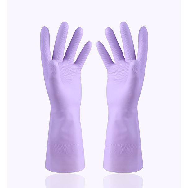 Durable Synthetic Household Aili Latex Rubber Waterproof Non-Slip Kitchen Cleaning Dishwashing Gloves For Home Use_voghion.com