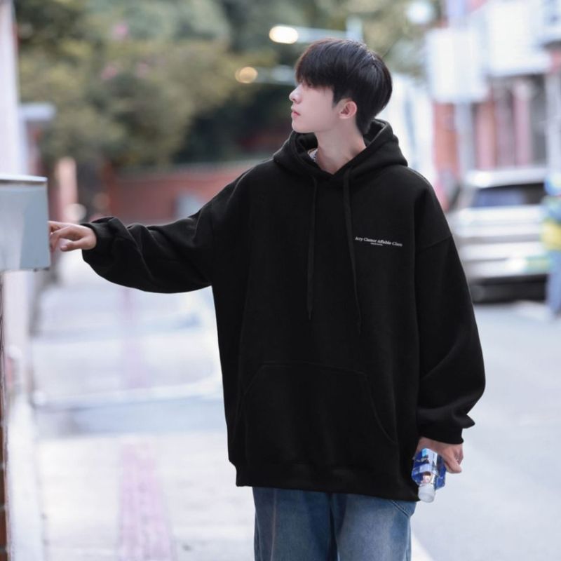 New men's hooded sweatshirt, men's autumn and winter retro loose hoodie jacket, men's clothing_voghion.com