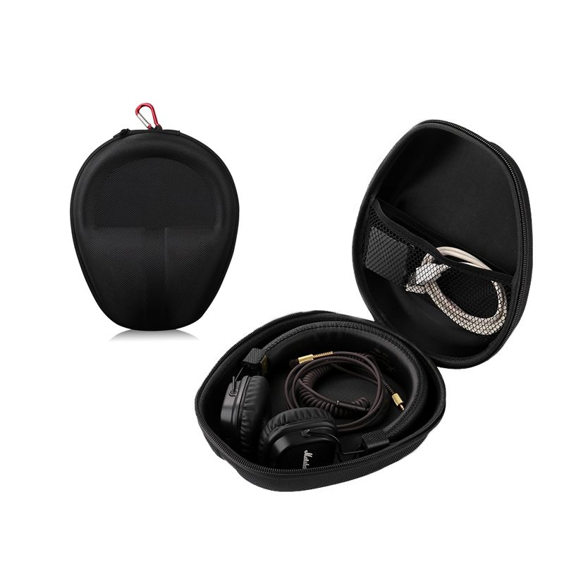 Universal Headphone Organizer Headphone Storage Bag Without Carabiner,Color: Black_voghion.com