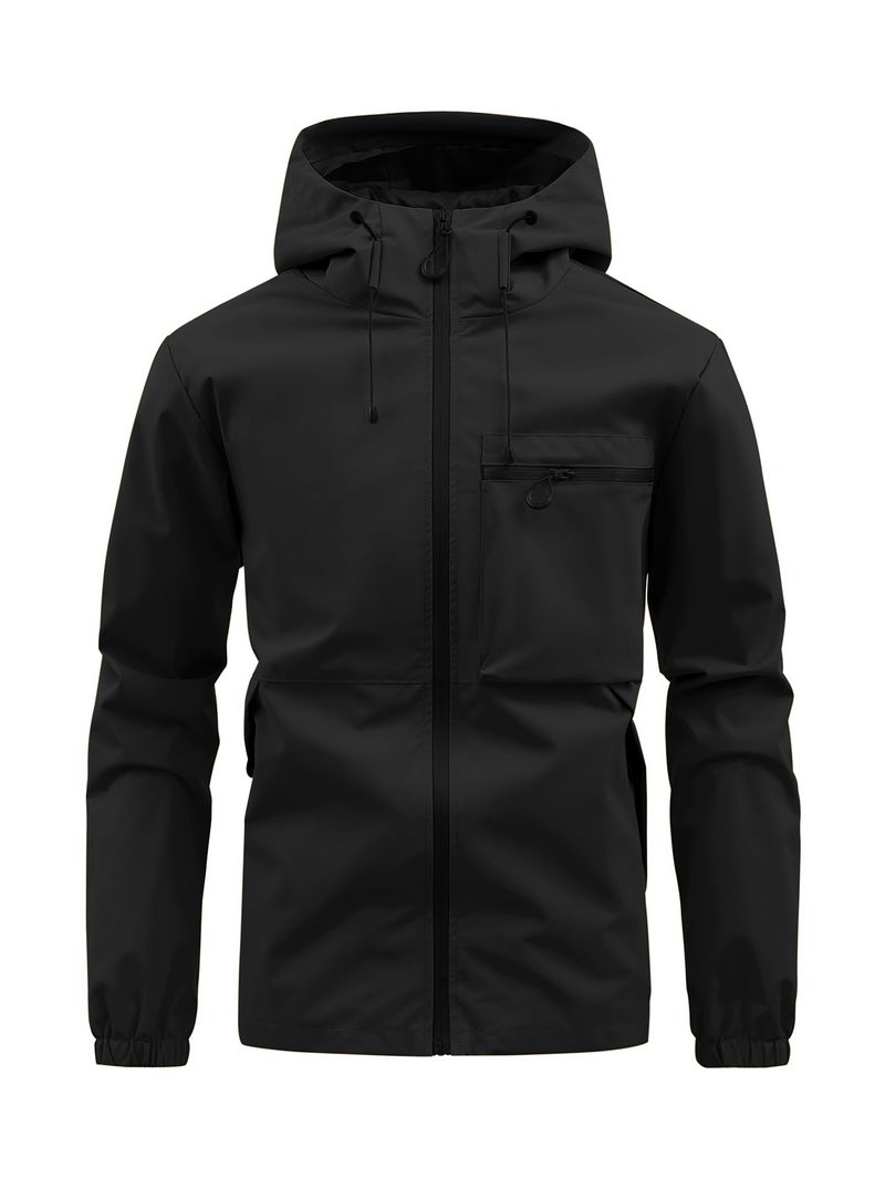 Herrenbekleidung Herren Utility-Kapuzenjacke – Wasserabweisender Cargomantel mit mehreren Taschen (5 Farben, XS-2XL)_voghion.com