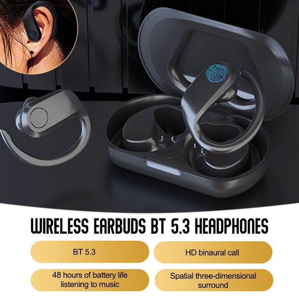 Bluetooth 5.3 Headset TWS Kabellose Ohrhörer Ohrhörer Noise Cancelling Kopfhörer_voghion.com