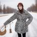 Winter New Leopard Print Down Thick Loose Cotton Women's Jacket_voghion.com