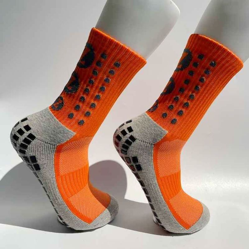 Calzini sportivi antiscivolo da calcio per uomo, calzini sportivi da basket d'élite per allenamento competitivo, calzini magici traspiranti a metà polpaccio_voghion.com