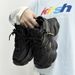 Women's Black Dad Shoes Trend Summer Breathable New Versatile Ins Super Popular Thick Sole Sneakers_voghion.com