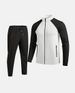 Men’s High-Neck Zip-Up Track Jacket & Pants Set – Contrast Color Raglan Sleeve Sportswear For Casual & Training_voghion.com